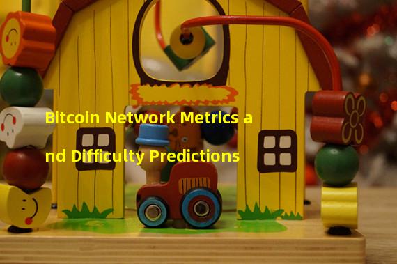 Bitcoin Network Metrics and Difficulty Predictions 