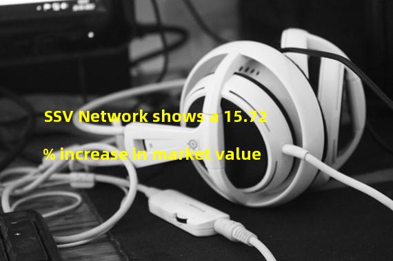 SSV Network shows a 15.72% increase in market value