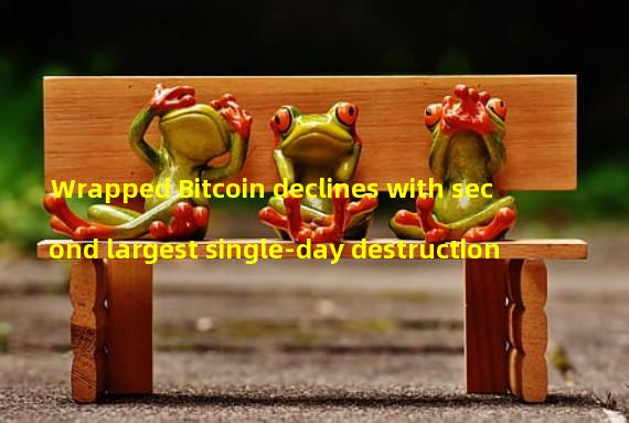 Wrapped Bitcoin declines with second largest single-day destruction 