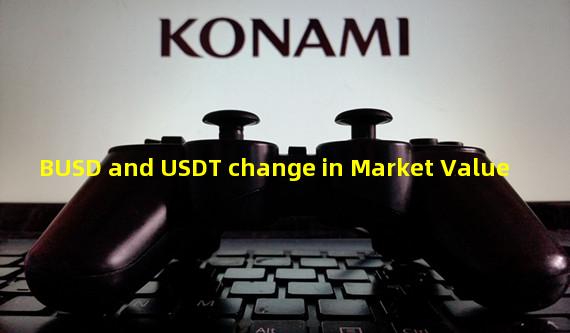 BUSD and USDT change in Market Value