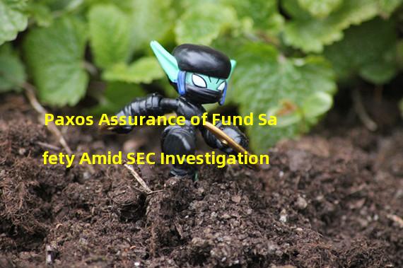 Paxos Assurance of Fund Safety Amid SEC Investigation