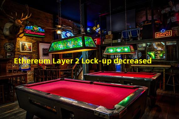 Ethereum Layer 2 Lock-up decreased