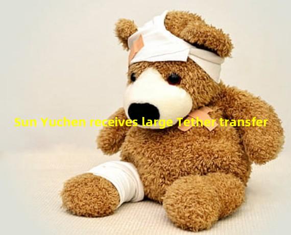 Sun Yuchen receives large Tether transfer 