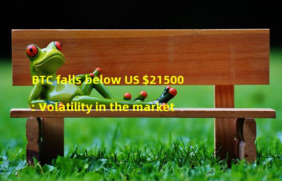 BTC falls below US $21500: Volatility in the market
