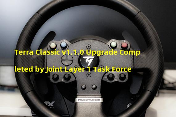 Terra Classic v1.1.0 Upgrade Completed by Joint Layer 1 Task Force