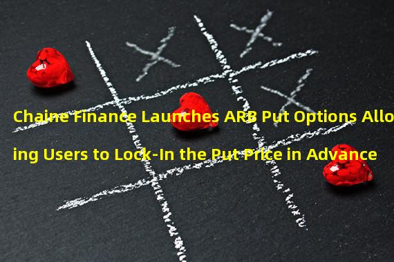 Chaine Finance Launches ARB Put Options Allowing Users to Lock-In the Put Price in Advance