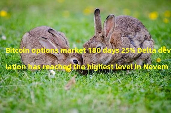 Bitcoin options market 180 days 25% Delta deviation has reached the highest level in November 2021