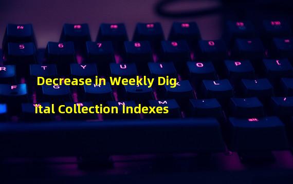 Decrease in Weekly Digital Collection Indexes
