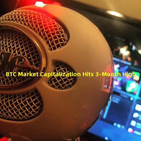 BTC Market Capitalization Hits 3-Month High