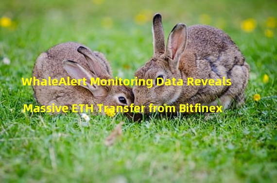 WhaleAlert Monitoring Data Reveals Massive ETH Transfer from Bitfinex