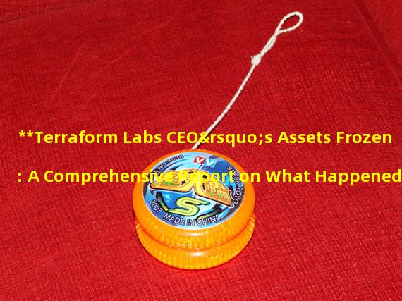 **Terraform Labs CEO’s Assets Frozen: A Comprehensive Report on What Happened**