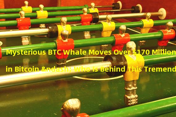 Mysterious BTC Whale Moves Over $170 Million in Bitcoin – Who Is Behind This Tremendous Transaction?