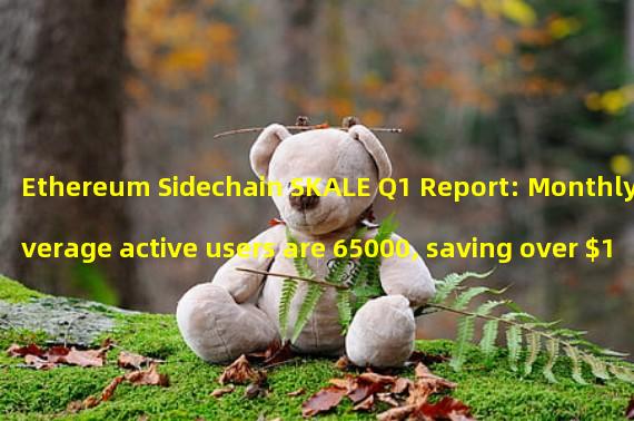 Ethereum Sidechain SKALE Q1 Report: Monthly average active users are 65000, saving over $100 million in gas costs per month