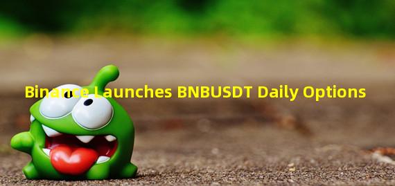 Binance Launches BNBUSDT Daily Options