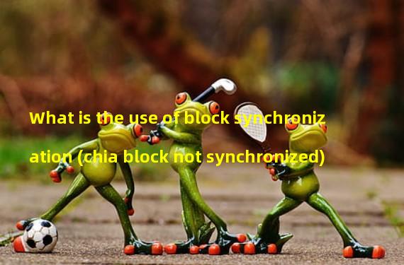 What is the use of block synchronization (chia block not synchronized)
