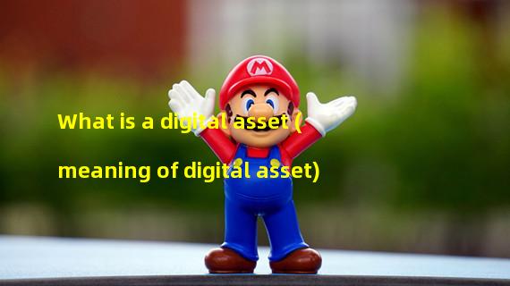 What is a digital asset (meaning of digital asset)