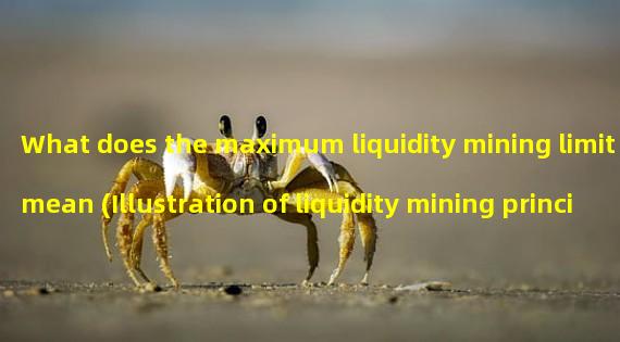 What does the maximum liquidity mining limit mean (Illustration of liquidity mining principles)?