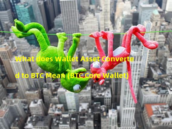 What does Wallet Asset Converted to BTC Mean (BTC Core Wallet)