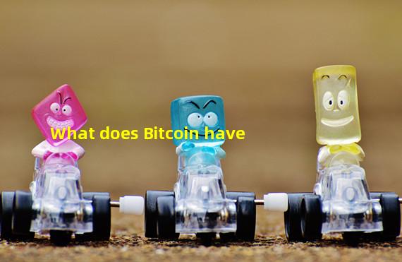 What does Bitcoin have