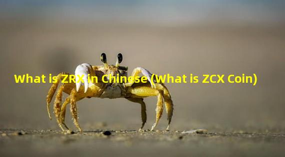 What is ZRX in Chinese (What is ZCX Coin)
